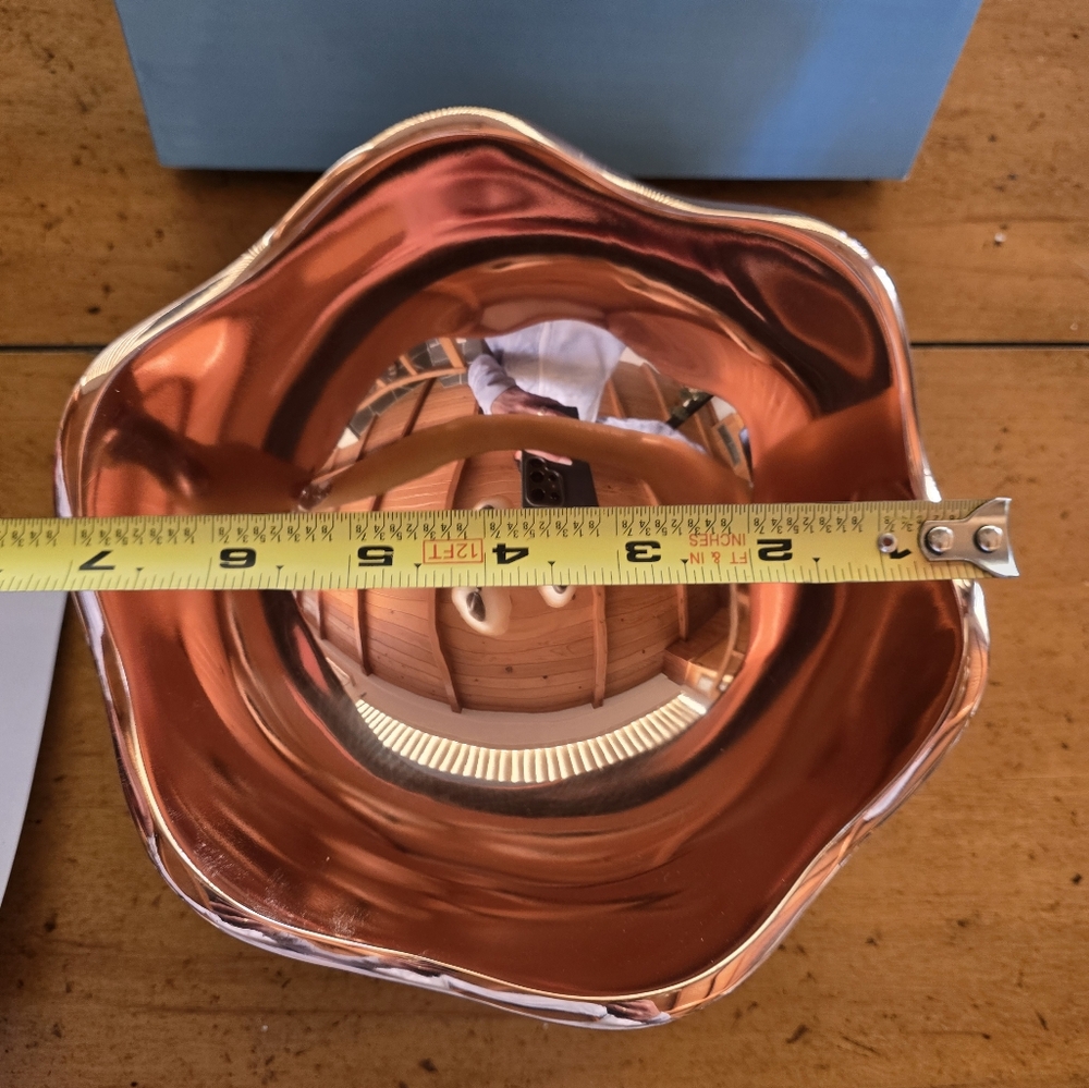 New Vintage 2000 Nambé Copper Canyon Bowl by Lisa Smith - Picture 7 of 12